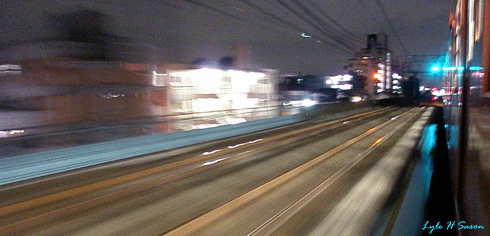 "Midnight Chuo Line" by Lyle (Hiroshi) Saxon, Tokyo