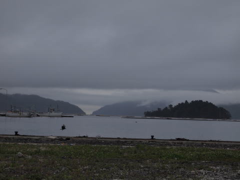 山田港より望む山田湾口