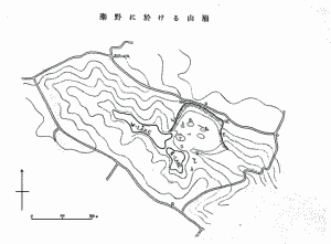 寺田寅彦による崩壊地の図