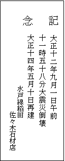 記念碑文