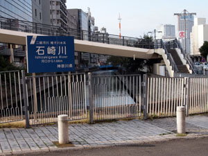 写真3　石崎川の案内板