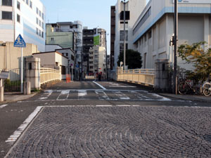 写真16　左岸側より石崎橋を望む
