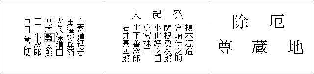 基壇の碑文