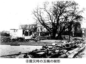 写真　関東大震災で焼けた2代目「玉楠」