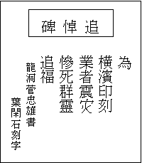 東福寺の追悼碑