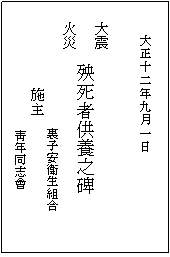 大震火災殃死者供養之碑