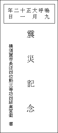 石碑正面　刻字
