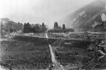 濃尾地震　根尾谷断層（写真）