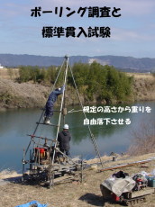 ボーリング調査と標準貫入試験