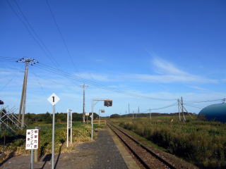 �ԍ�̉w���ӂɂ���͖̂q��P���̂݁B���������󂪍L�������̂���ۓI�ł������B