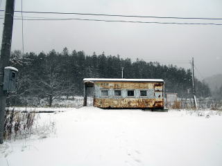貨車駅の歌内。自治体管理駅になってからわずか1年で廃止される運びとなった。