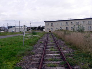 学園都市線の線路の終端部