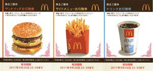 マクドナルド優待