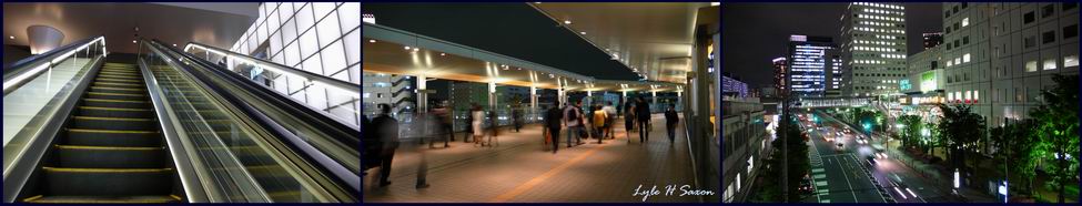 Osaki to Shinagawa - by Lyle (Hiroshi) Saxon, Images Through Glass, Tokyo