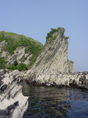 盗人狩附近の奇岩