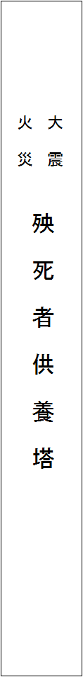 碑文　前面