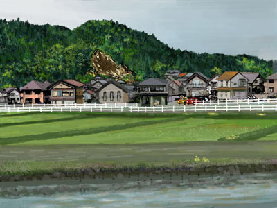 絵2　斜面の崩壊