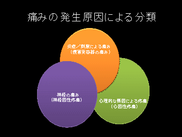 痛みの発生原因による分類