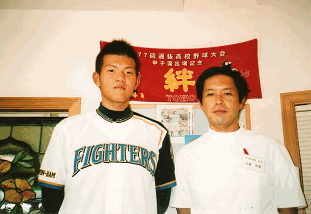 日本ハムファイターズ時代の木下選手と私