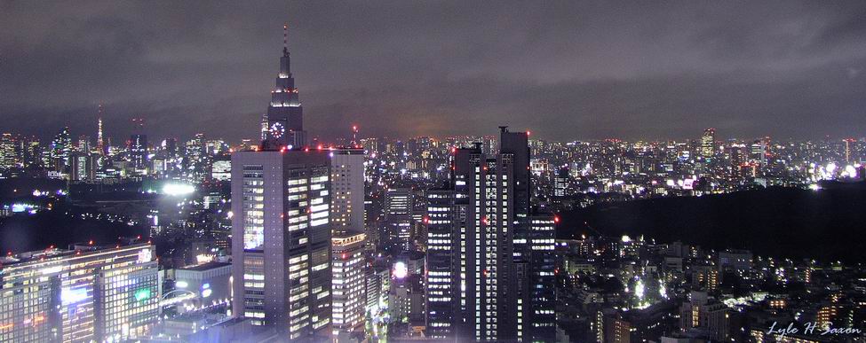 Tokyo Skyline by Lyle (Hiroshi) Saxon, Tokyo, Japan