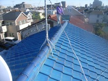 屋根の軽量化（施工前）：神奈川県大和市南林間でリフォーム等住宅に関する工事を行っております