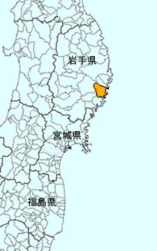 釜石市位置図