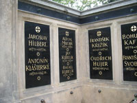 ミューシャとカフカのお墓