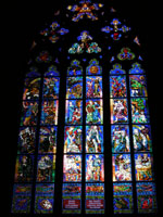ヴィート大聖堂のステンドグラス