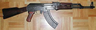 AK47の右側面の写真