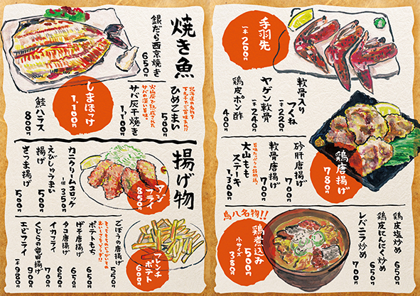 �菑���̃t�[�h���j���[���삵�܂��I