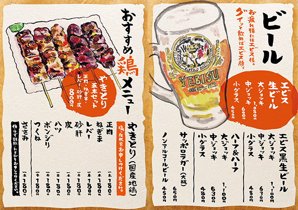 �菑���̃r�[����Ē��̃��j���[�𐧍삵�܂��I