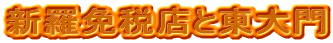 新羅免税店と東大門
