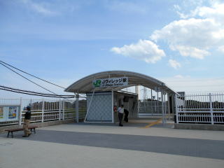 平成最後に造られた新駅、Jヴィレッジ。イベント時に停車する臨時駅である。