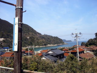 飯井の駅から望む日本海
