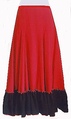 ファルダ（スカート）の格安お仕立ては、フラメンコ衣装ロゼ花子