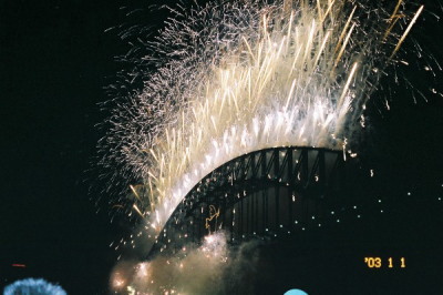 The Firework at Harbour Bridge on NYE