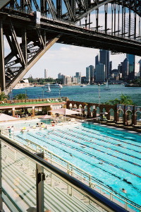 North Sydney Olympic Pool w/Harbour Brigdge