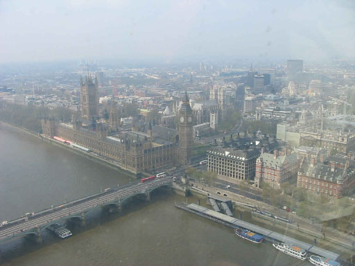Big Ben from London Eye