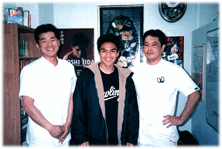 飯田選手と私と山本先生