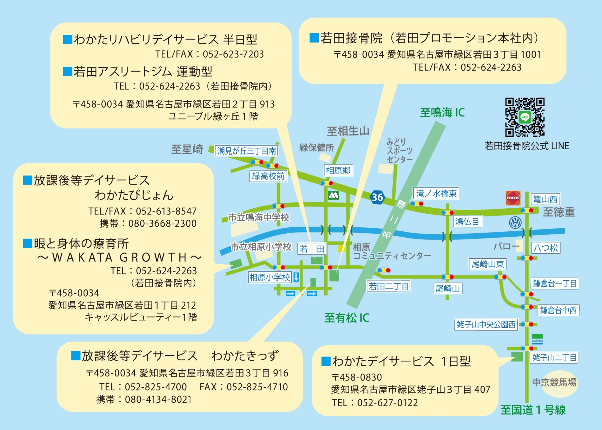 若田プロモーション地図
