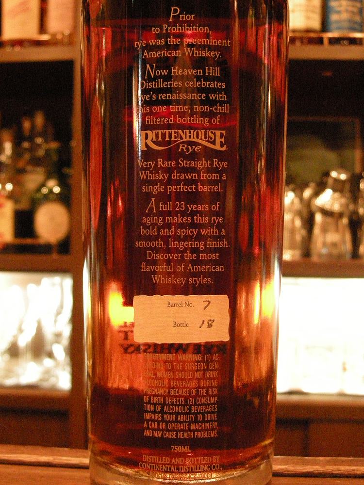 Comparison of Rye Whiskey